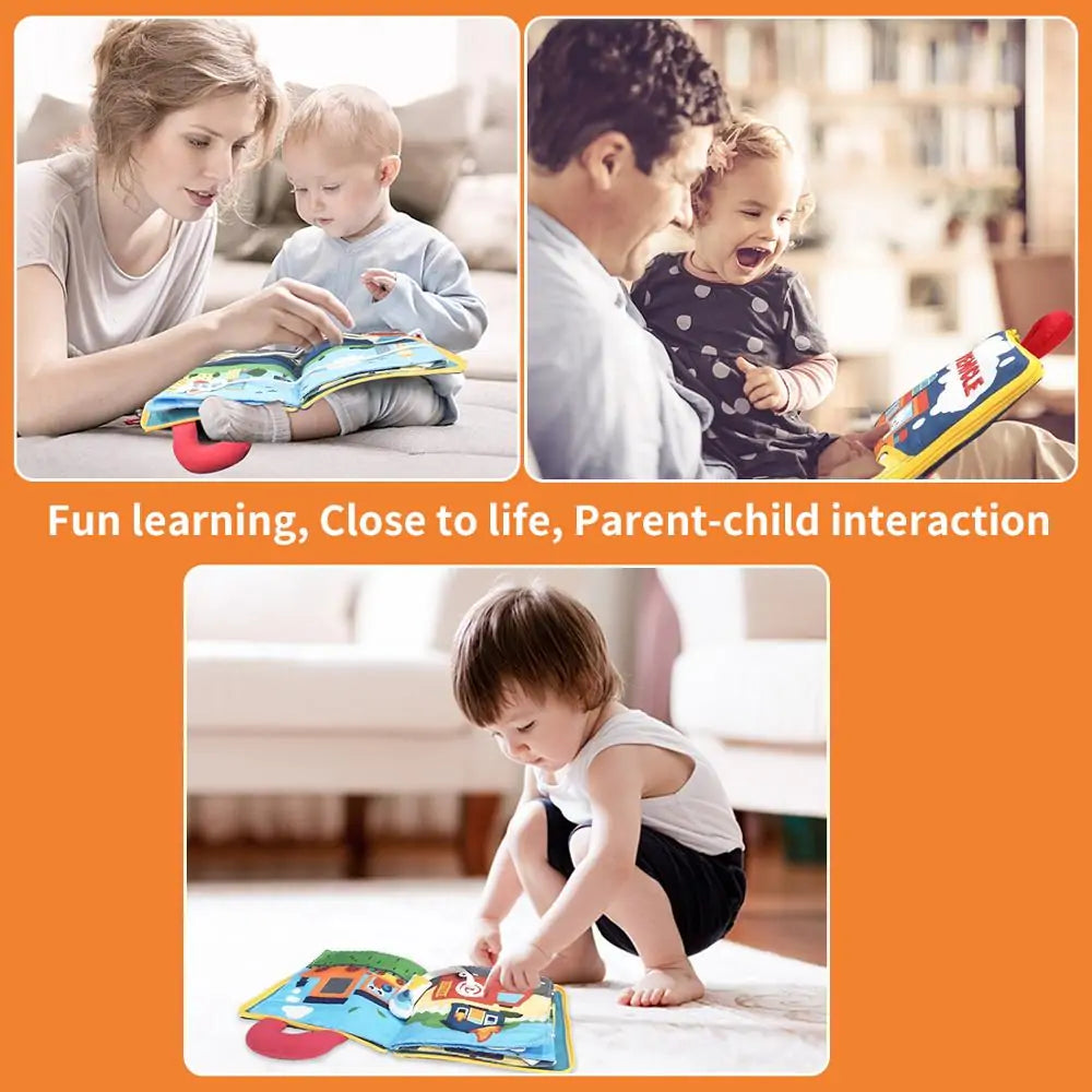 3D Soft Cloth Baby Books Montessori Educational Book