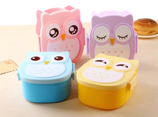 Owl Lunch Box, Bento Box, Meal Container