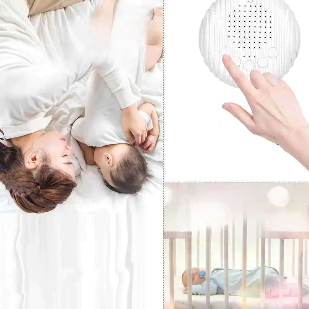 Portable Baby White Noise Sleep Machine – 10 Soothing Sounds
