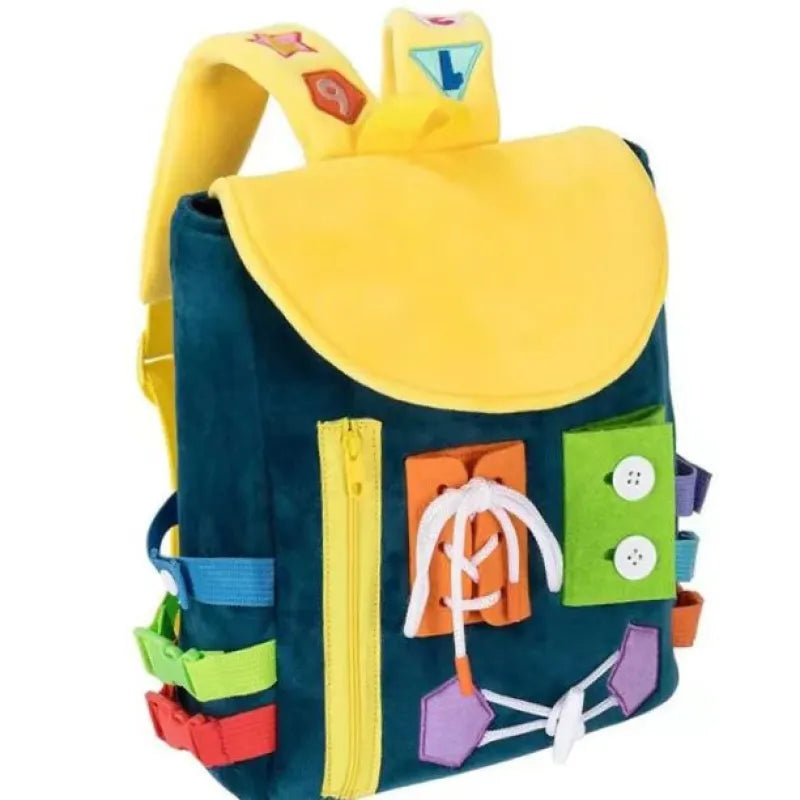 Toddler Busy Board Backpack - Learning Activity Toy