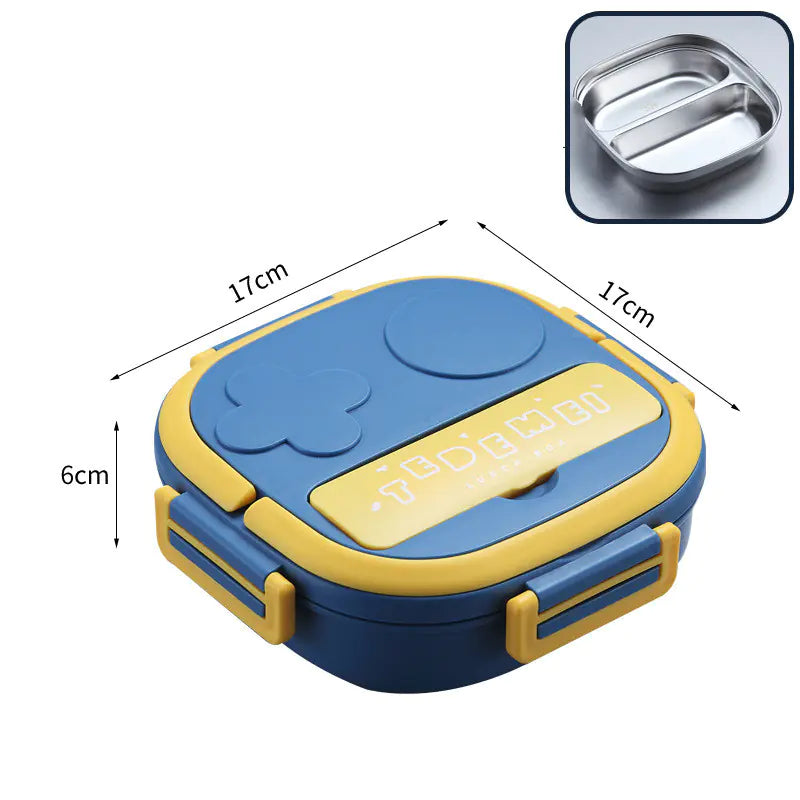 Portable Stainless Steel Insulated Lunch Box for Kids