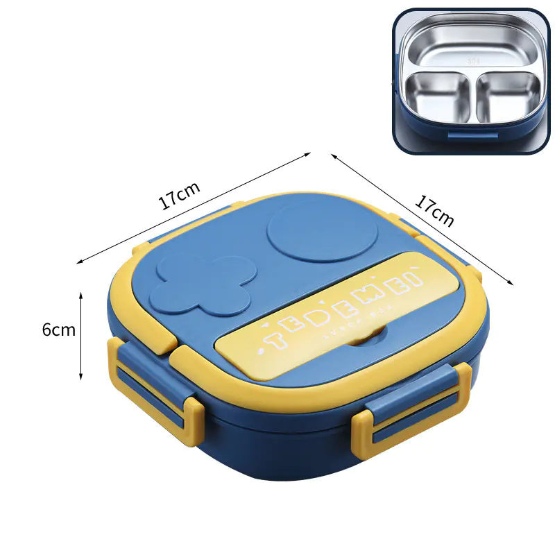 Portable Stainless Steel Insulated Lunch Box for Kids