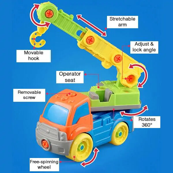 Build Your Own Toy Construction Vehicles