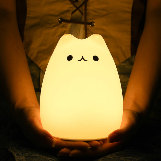 Touch Sensor Remote Cat Night Lamp