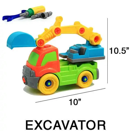 Build Your Own Toy Construction Vehicles