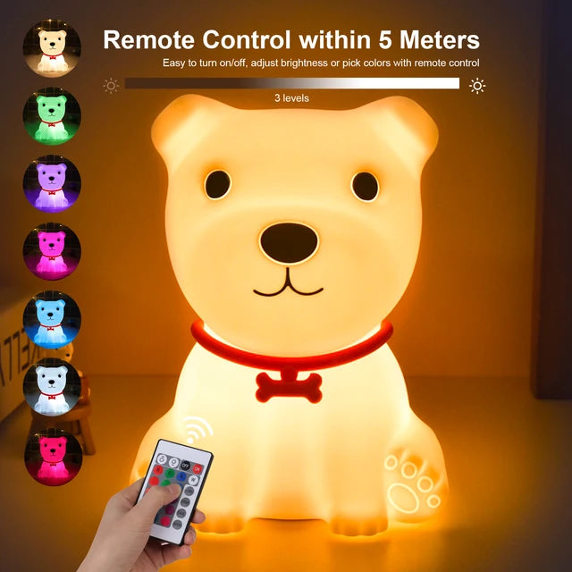 Touch Sensor Remote Cat Night Lamp