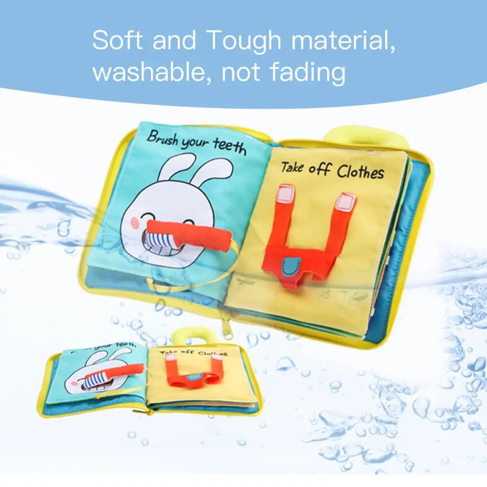 3D Soft Cloth Baby Books  Montessori Educational Book