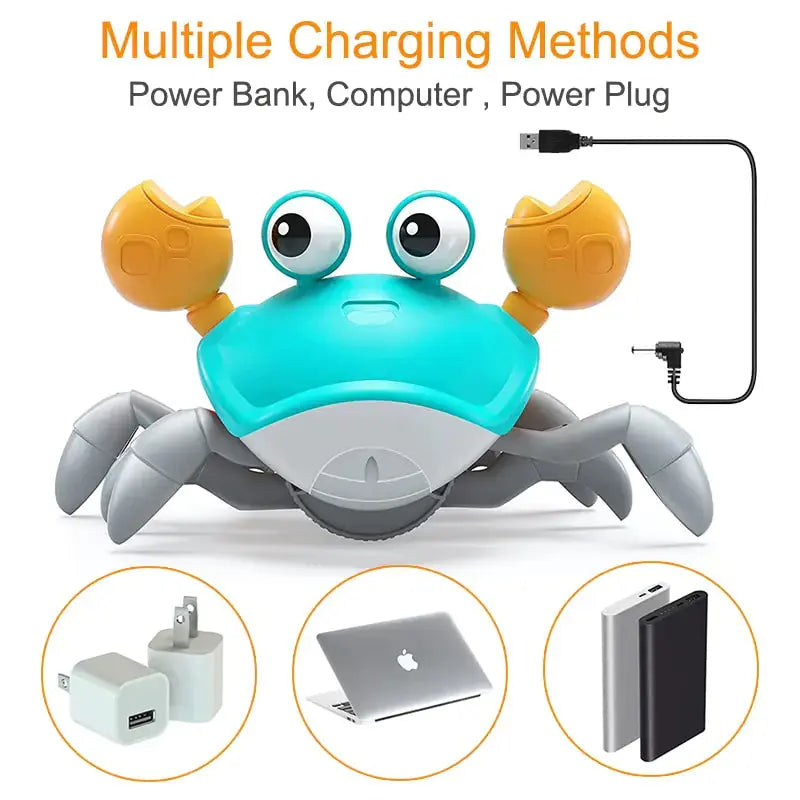 Cute Sensing Crawling Crab Baby Toys